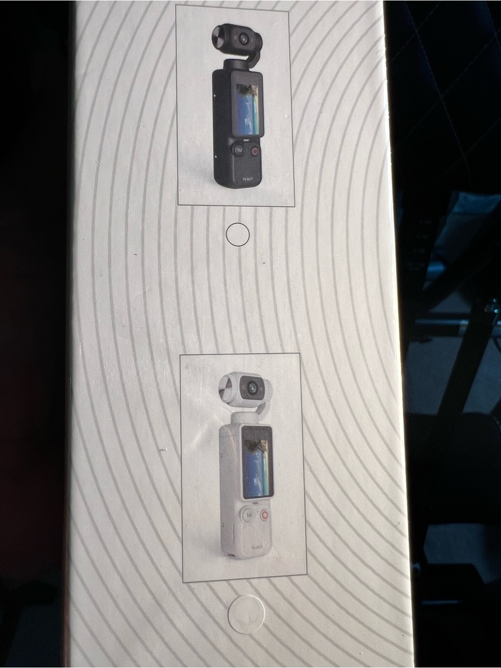 W&O White Mini Handheld Gimbal Camera